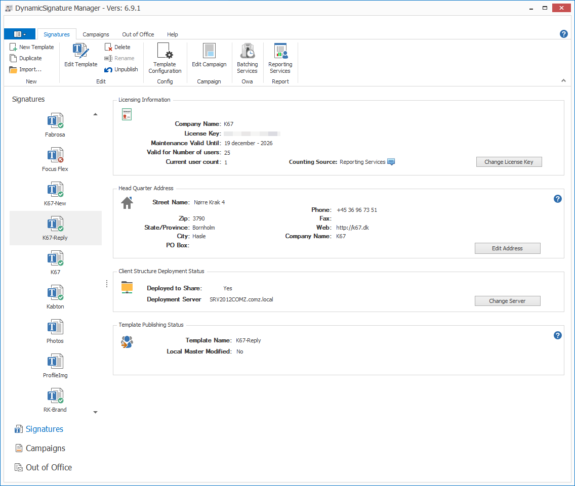 DSM The DS Manager Application